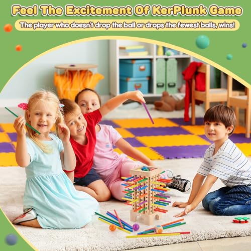 Montessori Game Wooden Board Game, 42 Colorful Wooden