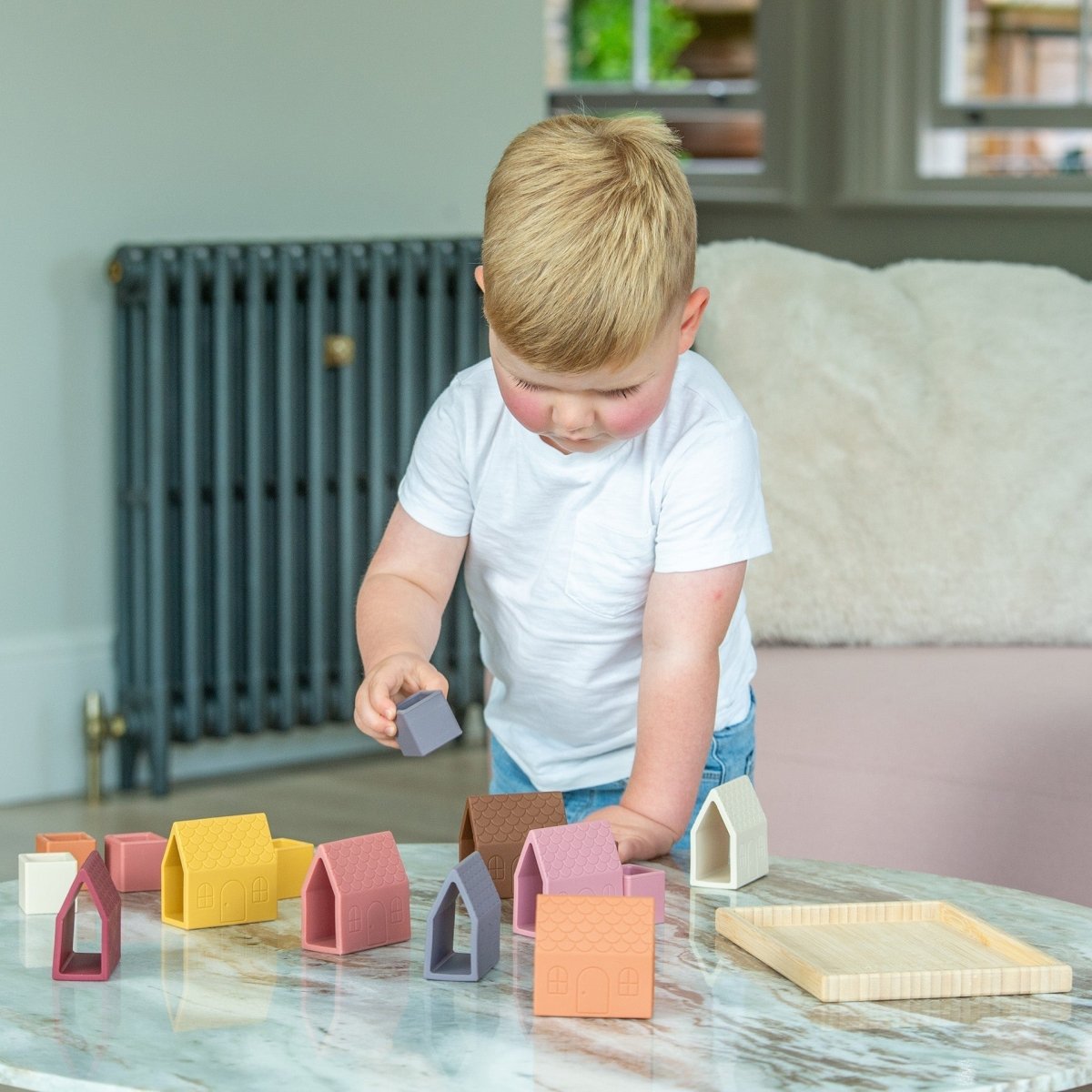 SiliSoft® Village Blocks (Earth) – Baby Toys & Activity Equipment for children, available at Learning Bugs UK