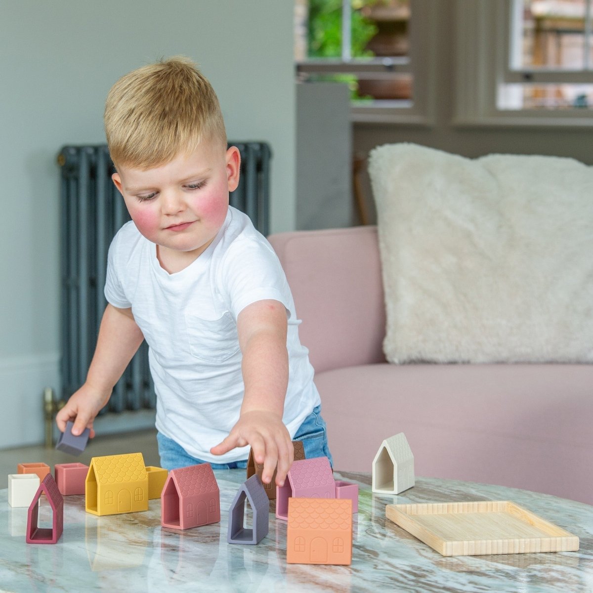 SiliSoft® Village Blocks (Earth) – Baby Toys & Activity Equipment for children, available at Learning Bugs UK