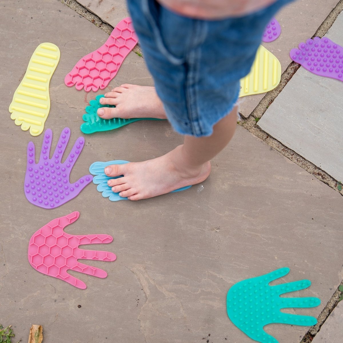 SiliShapes Hands & Feet Set – for children, available at Learning Bugs UK