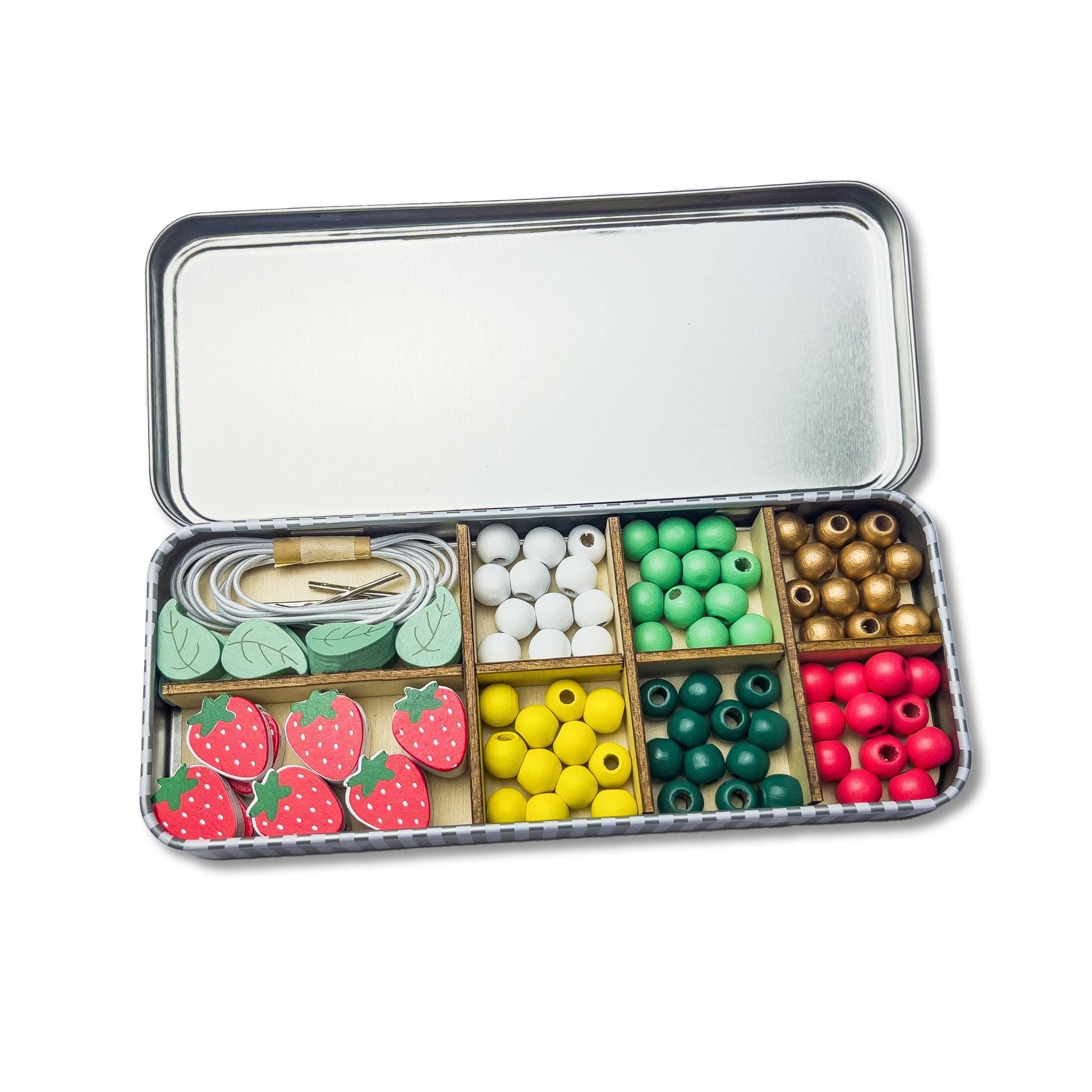 Buy Strawberry Bracelet Bead Kit | Art and Craft Box for kids by Learning Bugs UK