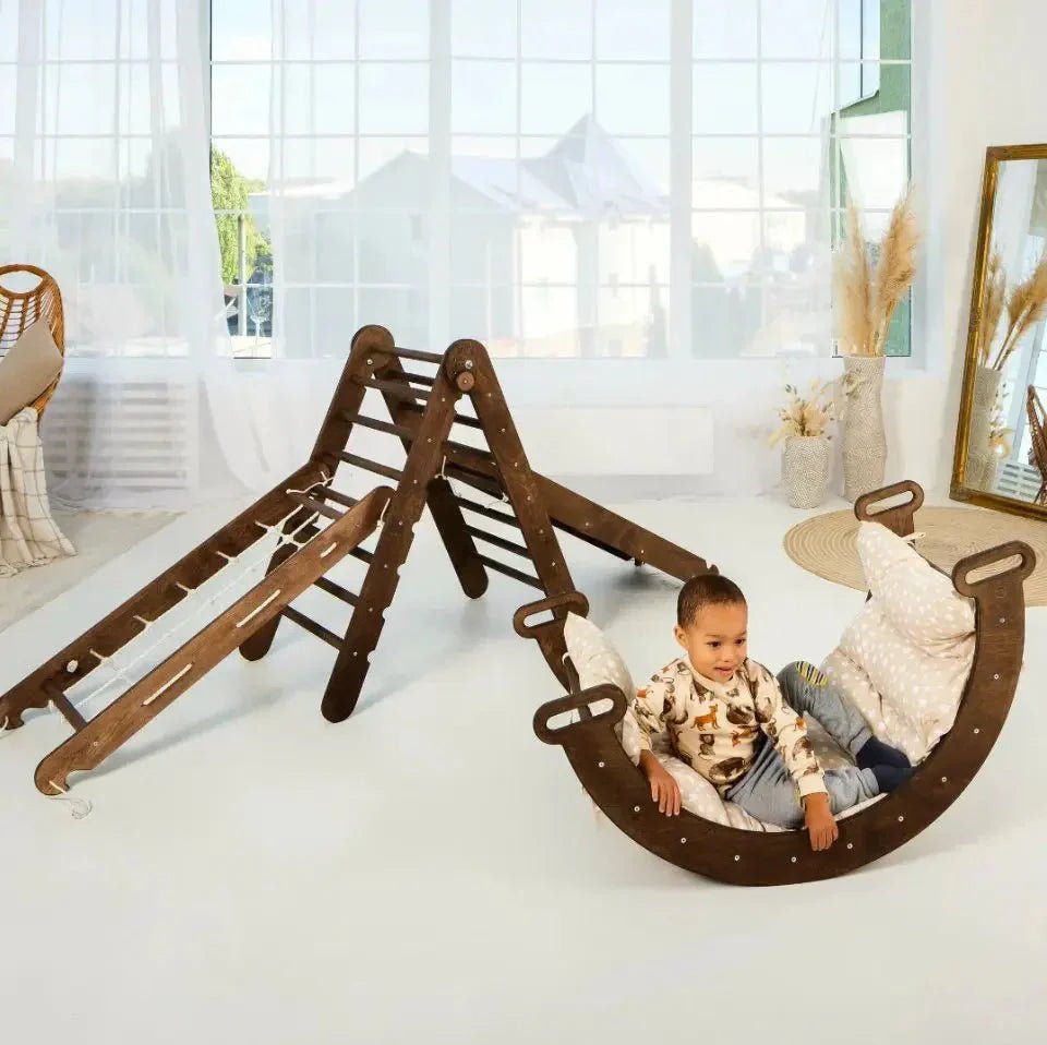 Goodevas 5 in 1 Montessori Climbing Frame – 5in1 Playsets for children, available at Learning Bugs UK