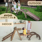 Goodevas 5in1 Montessori Climbing Frame with Slide & Net – Chocolate – 5in1 Playsets for children, available at Learning Bugs UK