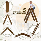 Goodevas 5in1 Montessori Climbing Frame with Slide & Net – Chocolate – 5in1 Playsets for children, available at Learning Bugs UK