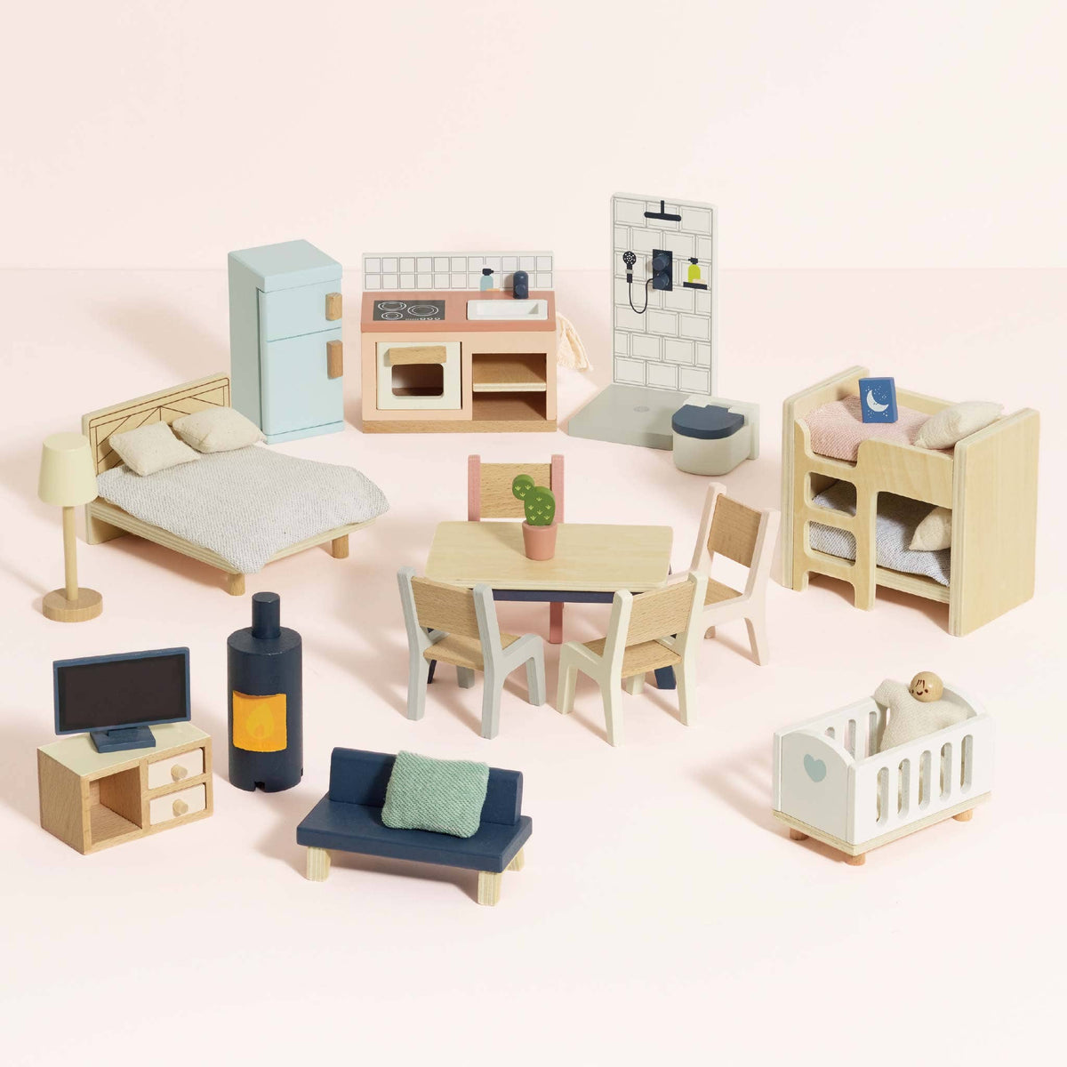 Le Toy Van Complete Dolls House Furniture Set, 35 pieces, photo 1 of 9