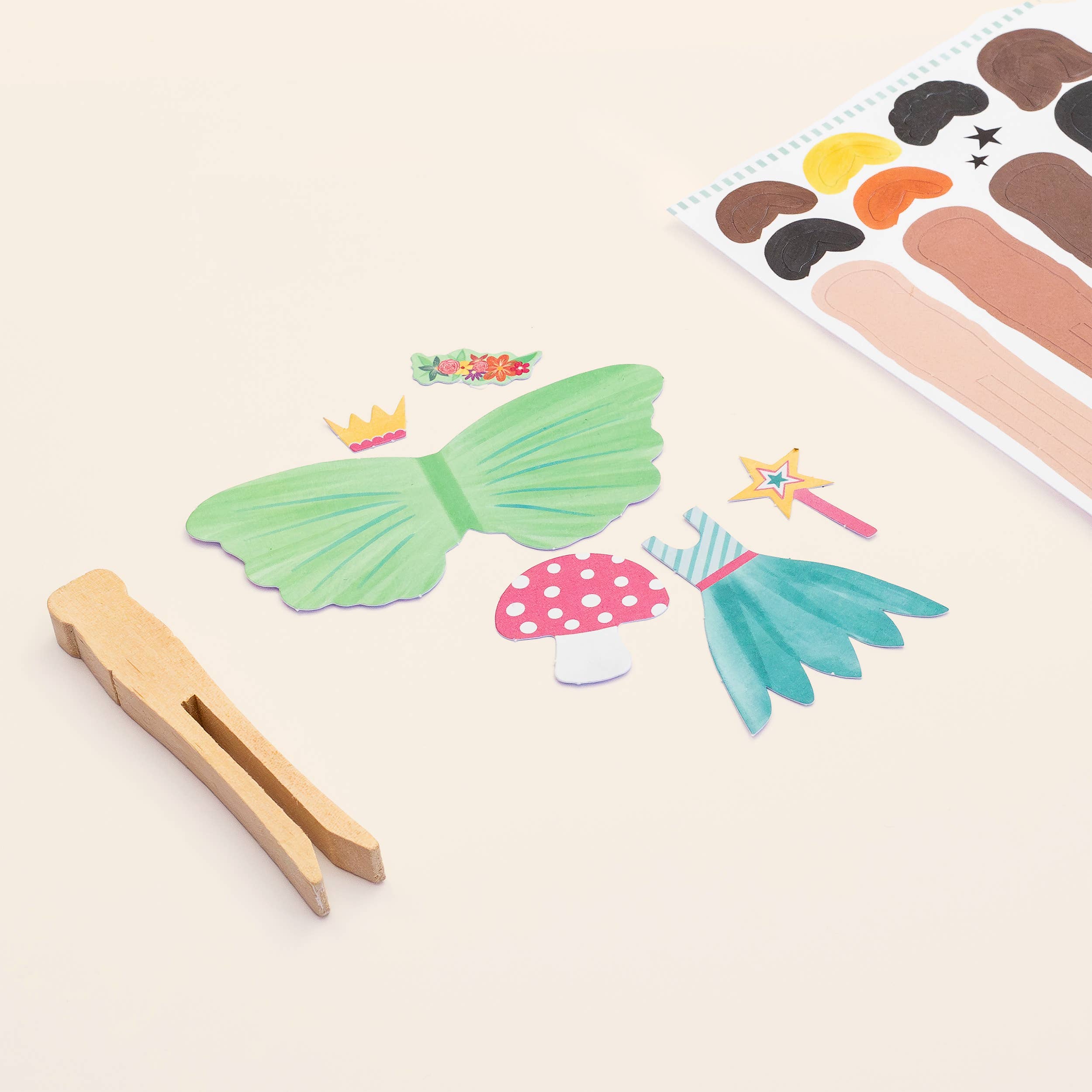 Buy Make Your Own Fairy Peg Doll | Art and Craft Box for kids by Learning Bugs UK