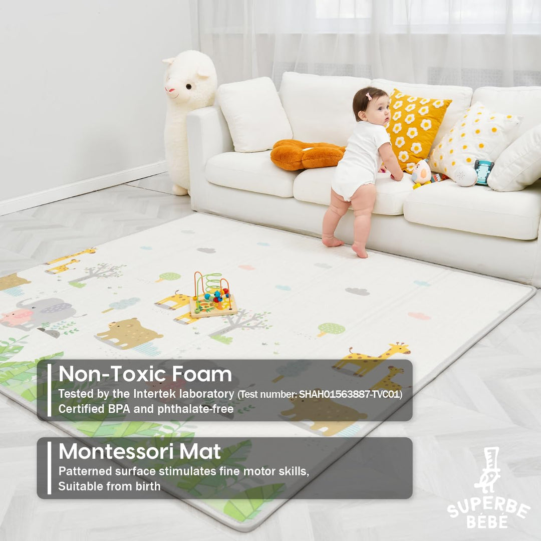 Non-Toxic Thick Foldable Waterproof Foam Baby Play Mat