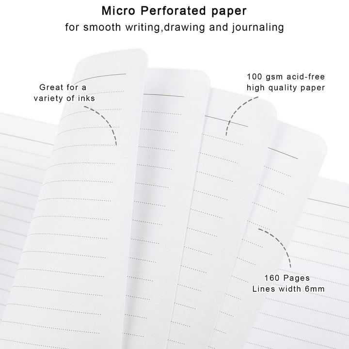 Marble Spiral Journal, Medium 6x8.4 in, 160 Pages