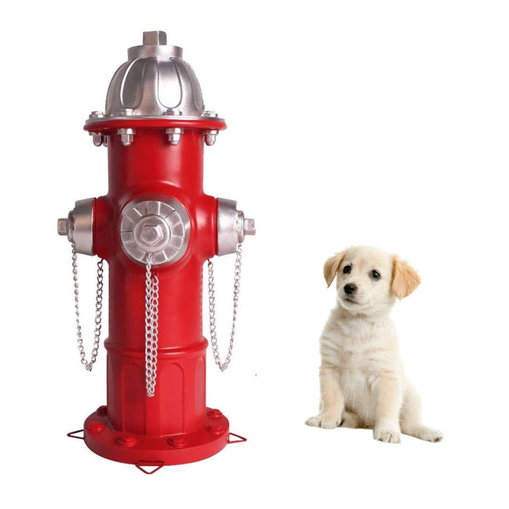 Choies Dog Fire Hydrant Statue with 4 Stake,Puppy Pee Post Training Statue