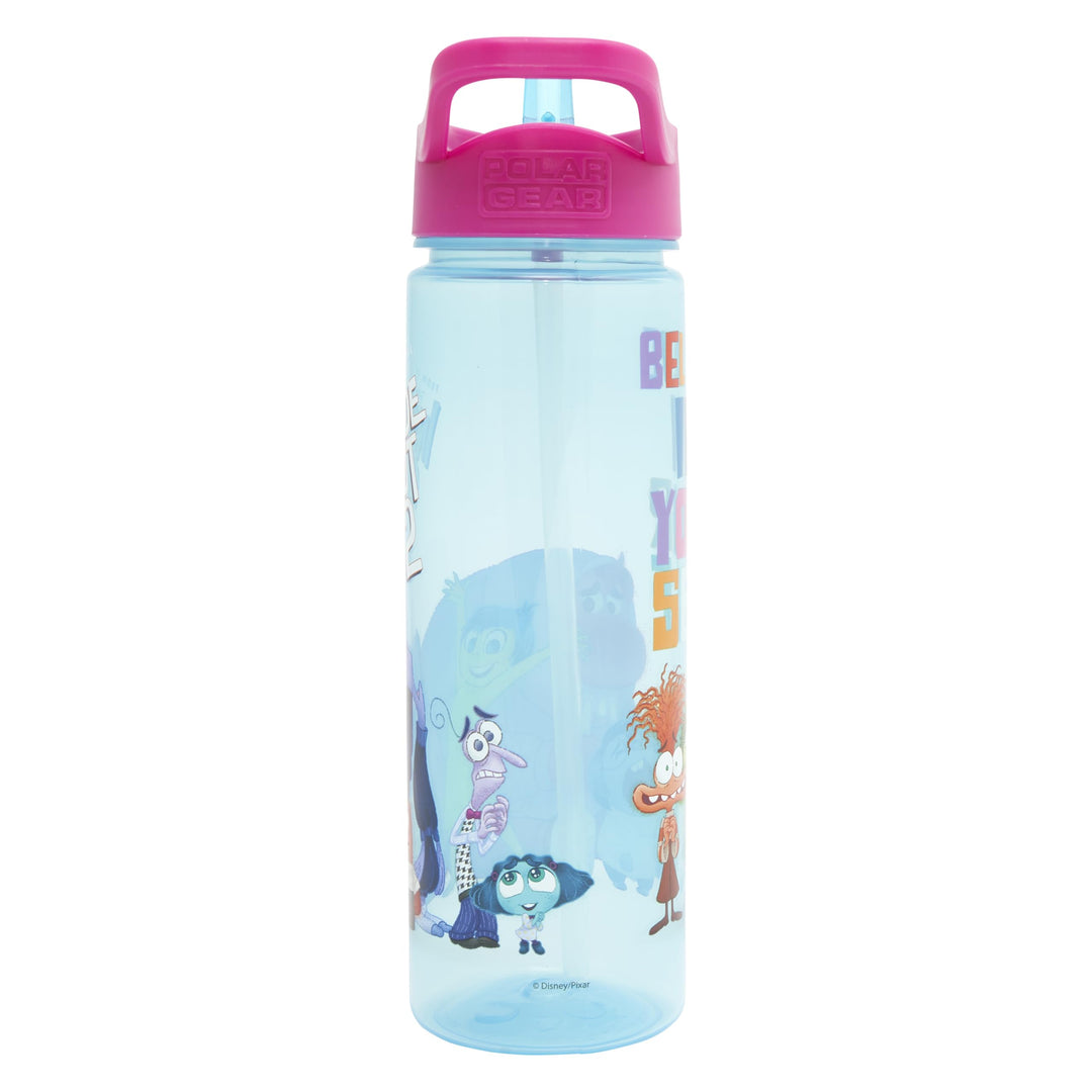 Inside Out 2 Kids Water Bottle with Straw - 600ml