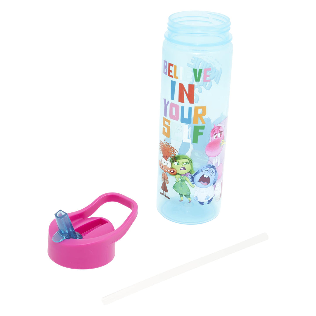 Inside Out 2 Kids Water Bottle with Straw - 600ml