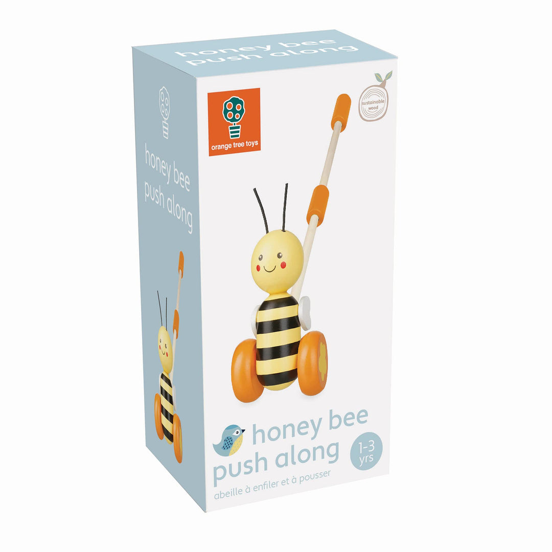 Honey Bee - Animal Push and Pull Along Toys for 1 Year Old