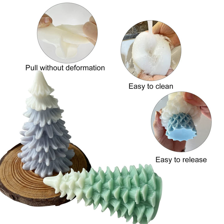 Christmas Tree Silicone Candle Molds