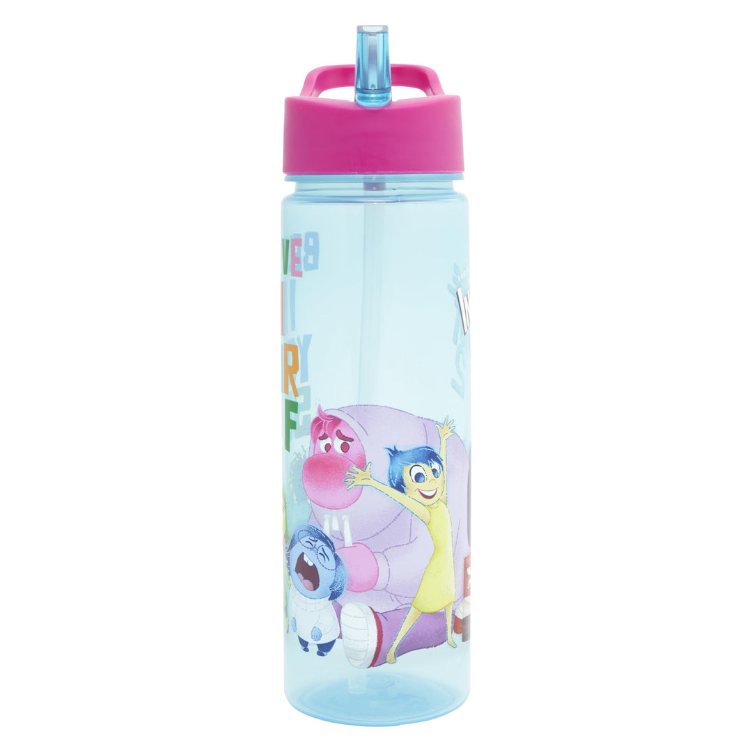 Inside Out 2 Kids Water Bottle with Straw - 600ml