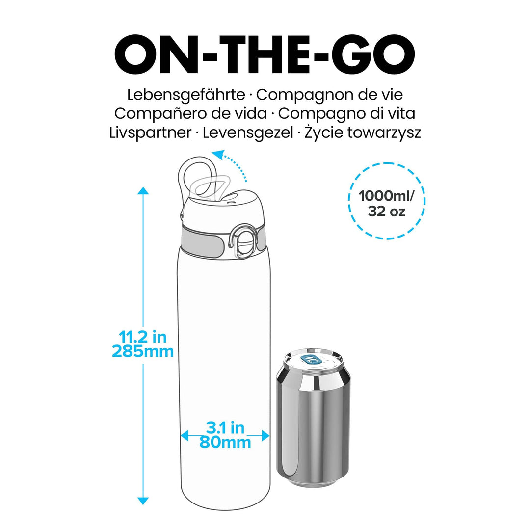 1L Leak-Proof Water Bottle