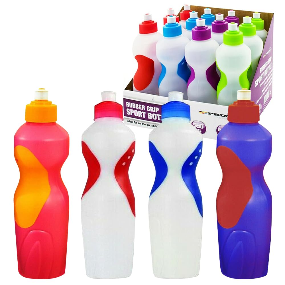 Set of 4 BPA-Free 550ml Sports Water Bottles