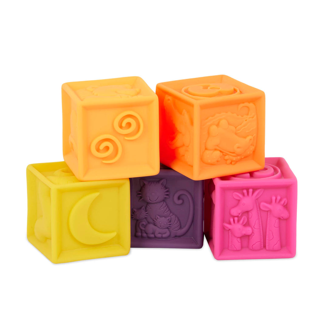 One Two Squeeze Baby Blocks - Building Blocks Educational Baby Toys