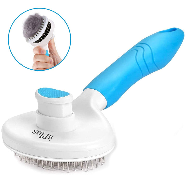 Cat Brush Self-Cleaning Slicker Brush Removes Undercoat Dog Brush Cat Brush Short to Long Hair Suitable Gentle Cat Brush Slicker Brush