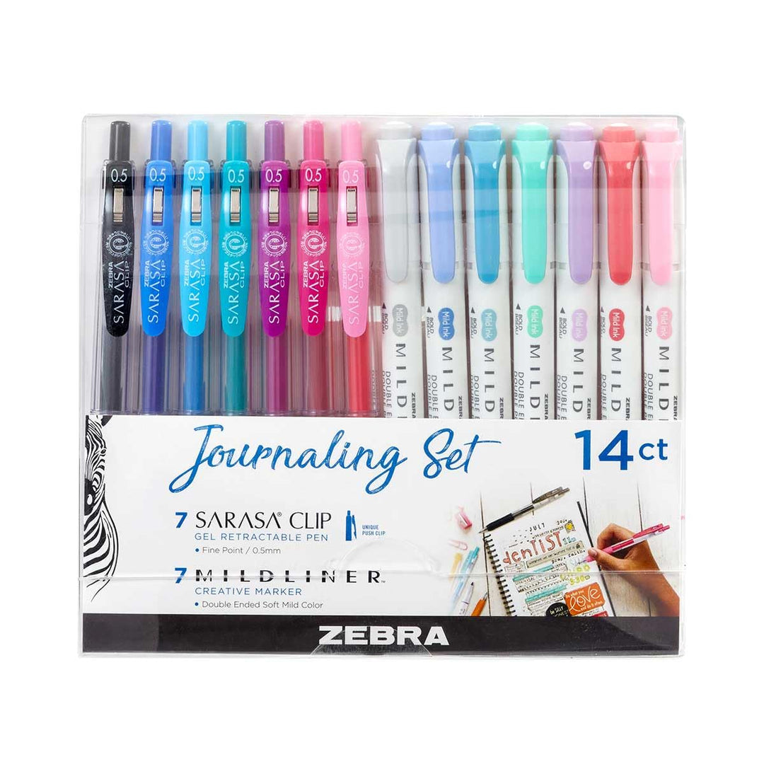 14pc Dual Tip Highlighter & Gel Pen Set - Assorted Colors