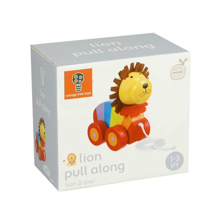 Lion Pull Along Toy - Animal Push and Pull Along Toys