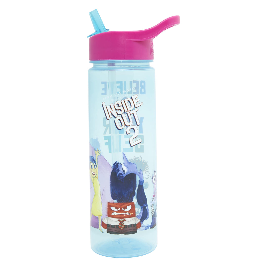 Inside Out 2 Kids Water Bottle with Straw - 600ml