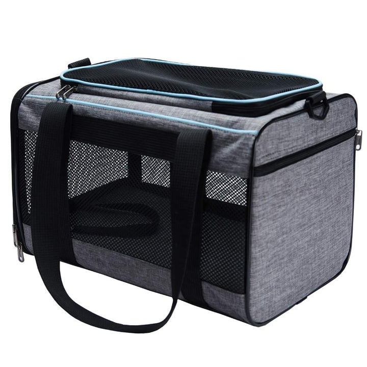 Vceoa 19x12x12 Inches Cat, Dog Carrier for Pets Up to 22 Lbs, Soft-Sided Cat Bag Animal Carriers Travel Puppy Carry