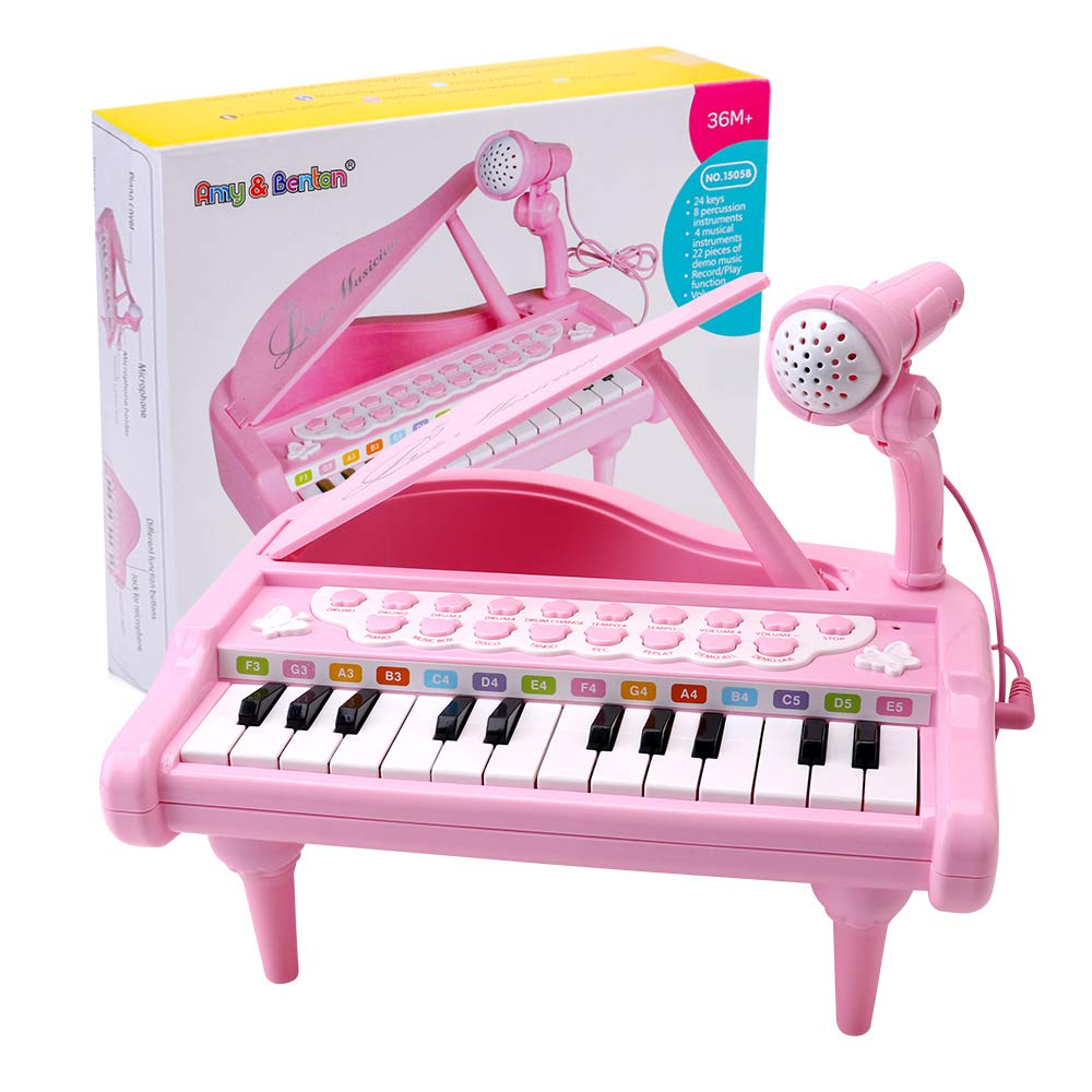 Amy&Benton Toddler Piano Toy for Baby Girls Pink Toy