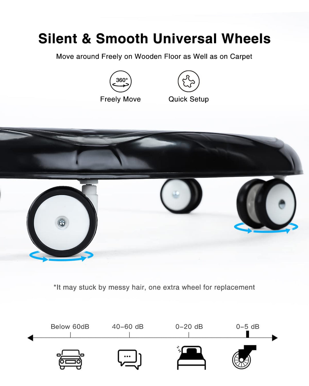 Adjustable Baby Walker, with Universal Wheels