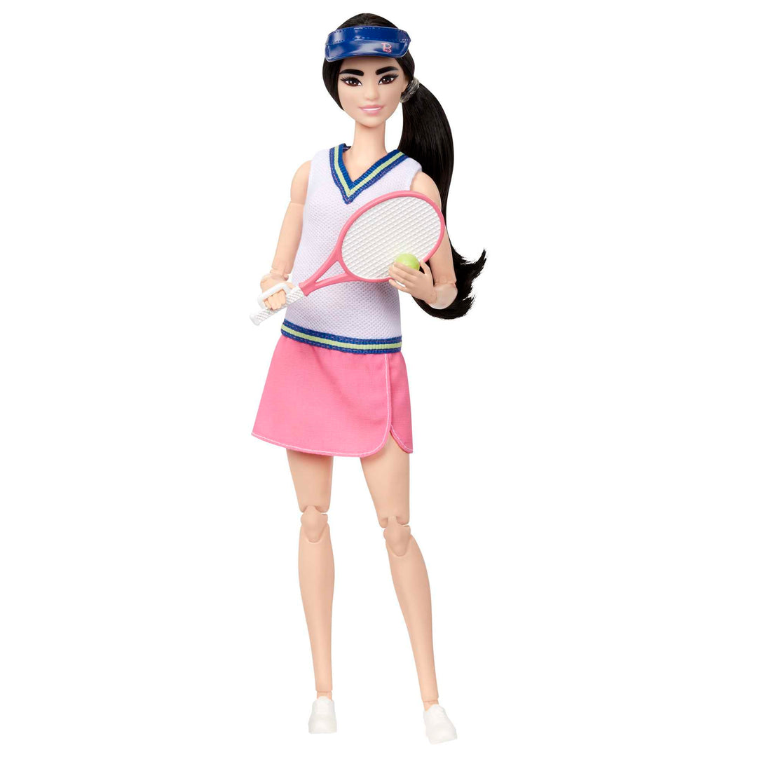 Barbie Doll and Accessories, Career Tennis Player Doll with Racket and Ball, HKT73