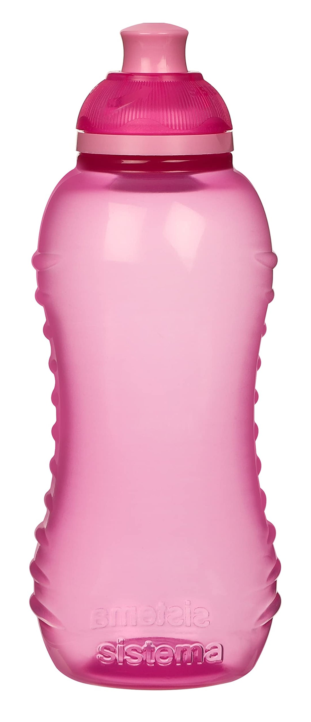 Sistema Twist 'n' Sip Squeeze Kids Water Bottle For School | Leakproof Plastic Water Bottle | 330 ml | BPA-Free | Assorted Colours