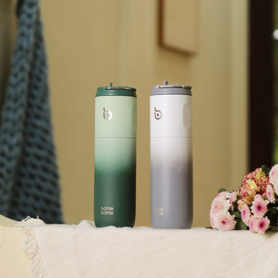 Green Gradient Insulated Water Bottle 700ml