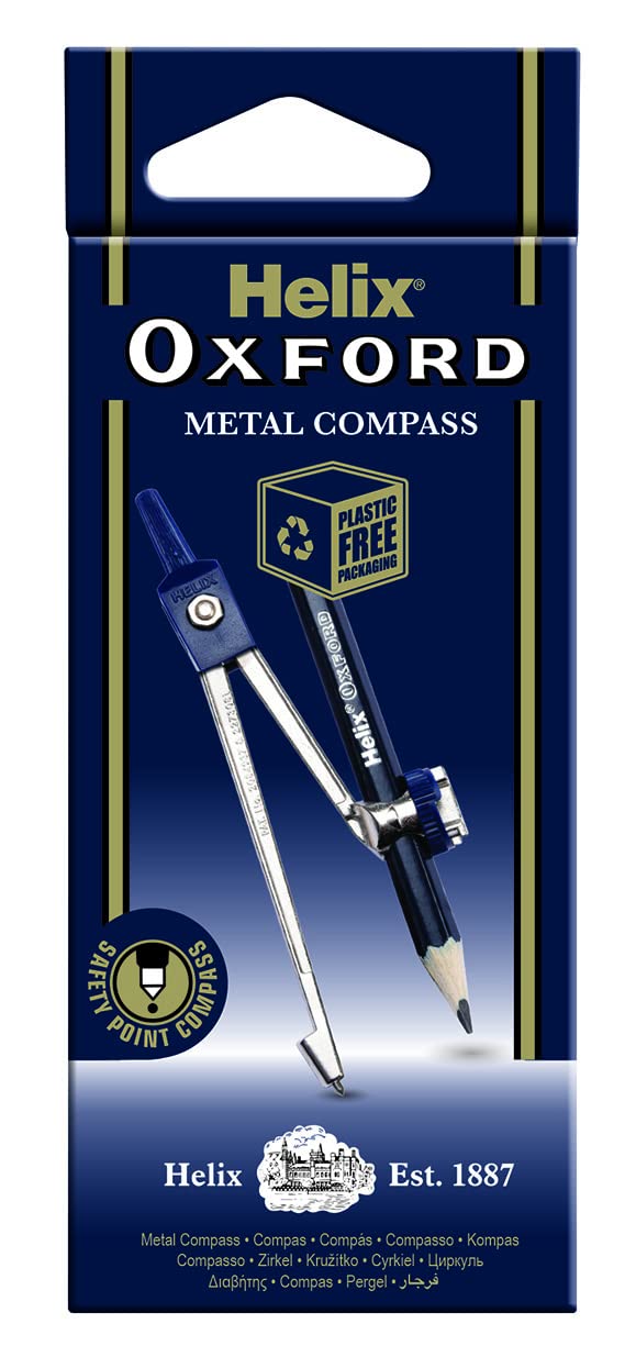 Helix Oxford Metal Compass & Pencil