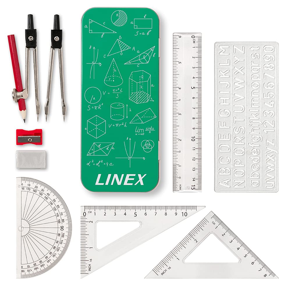 Geometry Set: Compass & Protractor