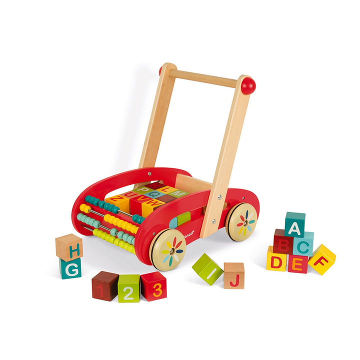 Abc Buggy Wooden Walker for Children