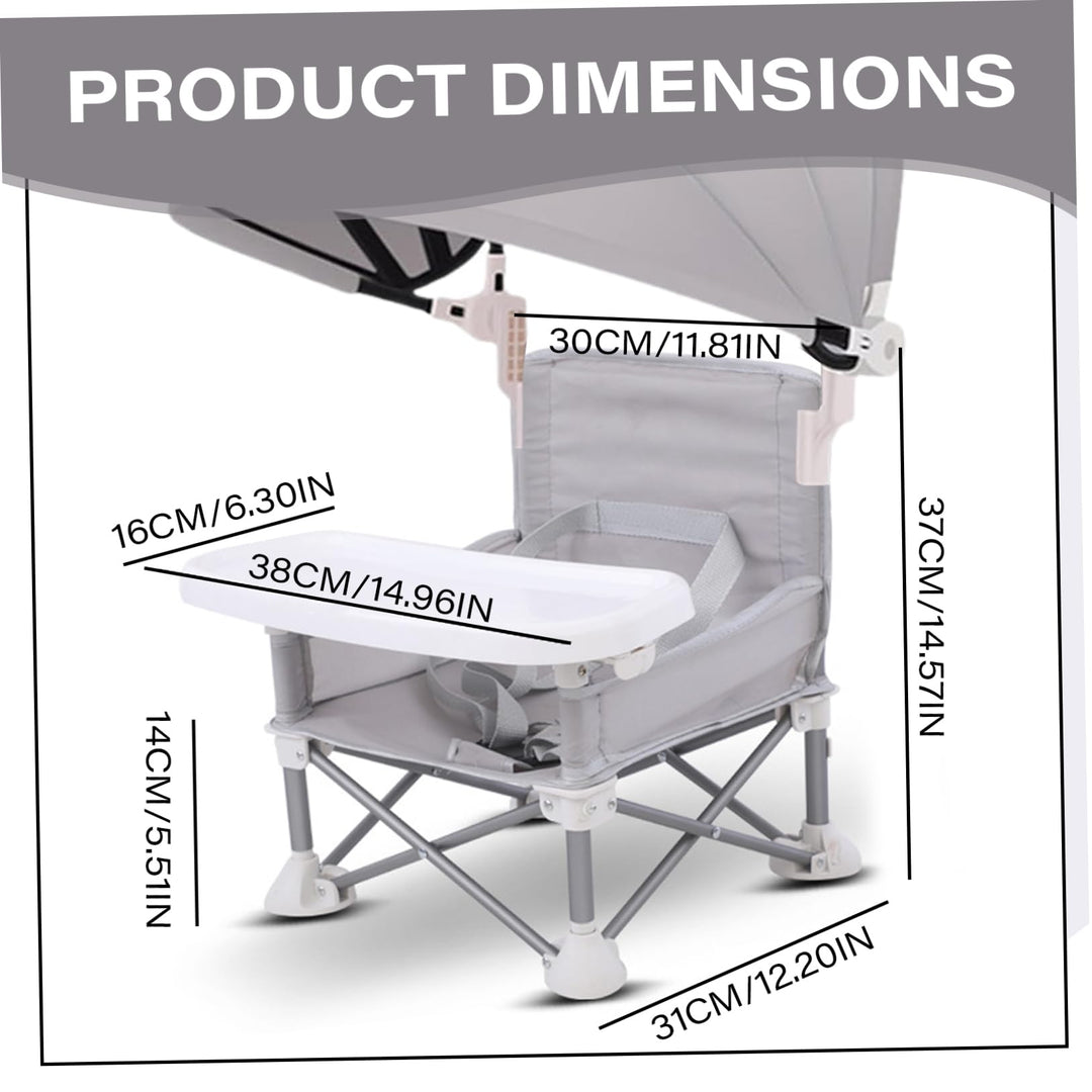 Portable ＆ Foldable High Chair with Safety Belt