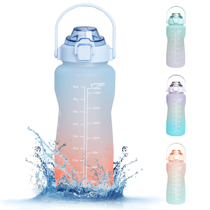 2.2L BPA-Free Water Bottle with Straw