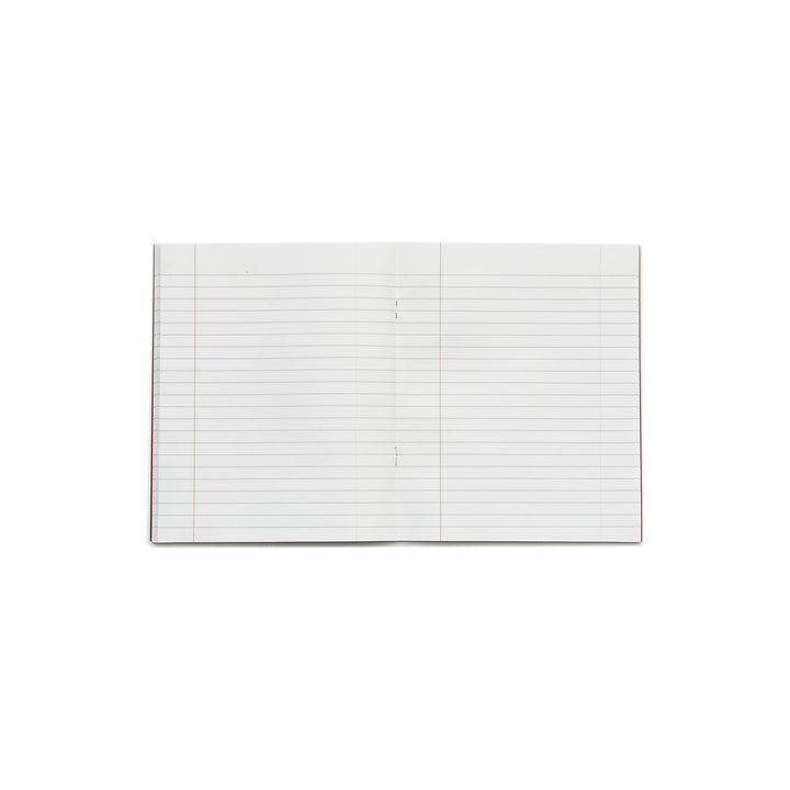 10 Pack 48-Page Lined Exercise Books - 8x6.5, Red