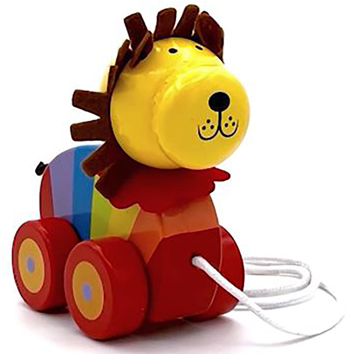 Lion Pull Along Toy - Animal Push and Pull Along Toys