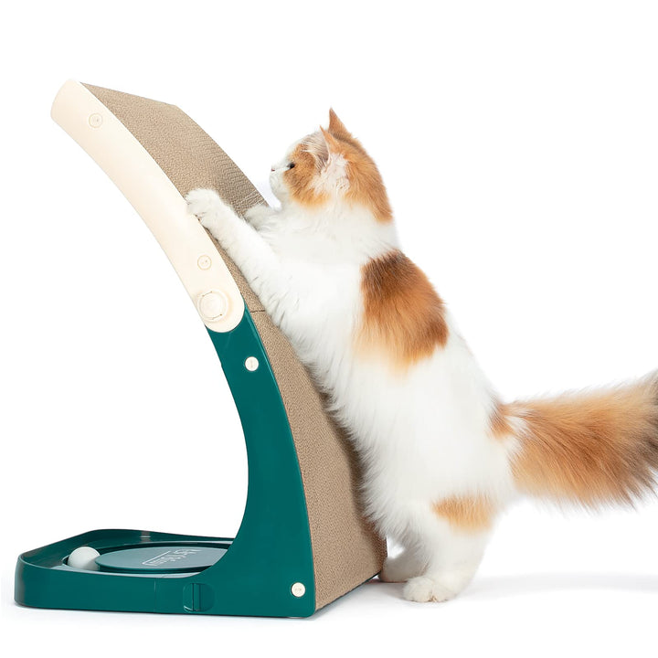 UniBlissy Cat Scratcher, Premium Cat Scratch Pad wtih Solid Frosted Frame and Turntable Toy