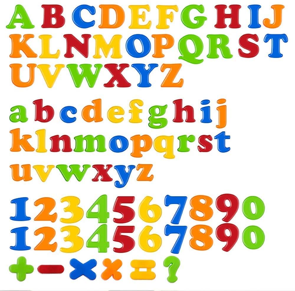 Magnetic Letters & Numbers Set for Kids - 46 Pieces