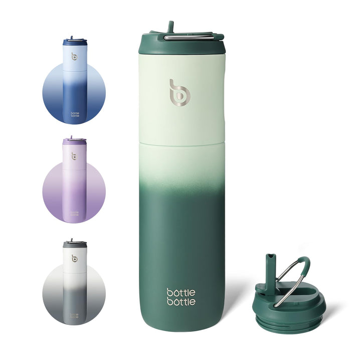 Green Gradient Insulated Water Bottle 700ml