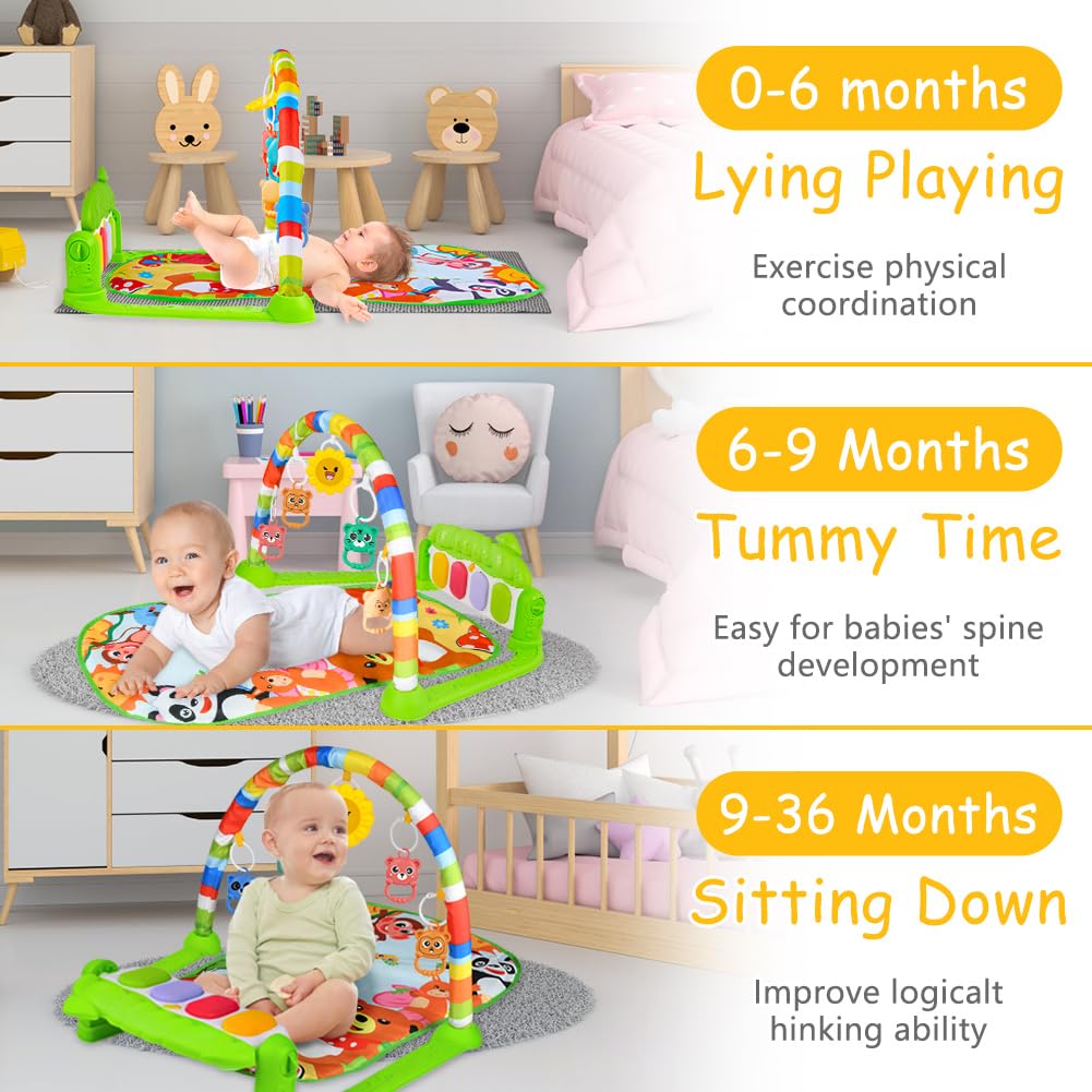 Baby Piano Music and Lights Play Mat