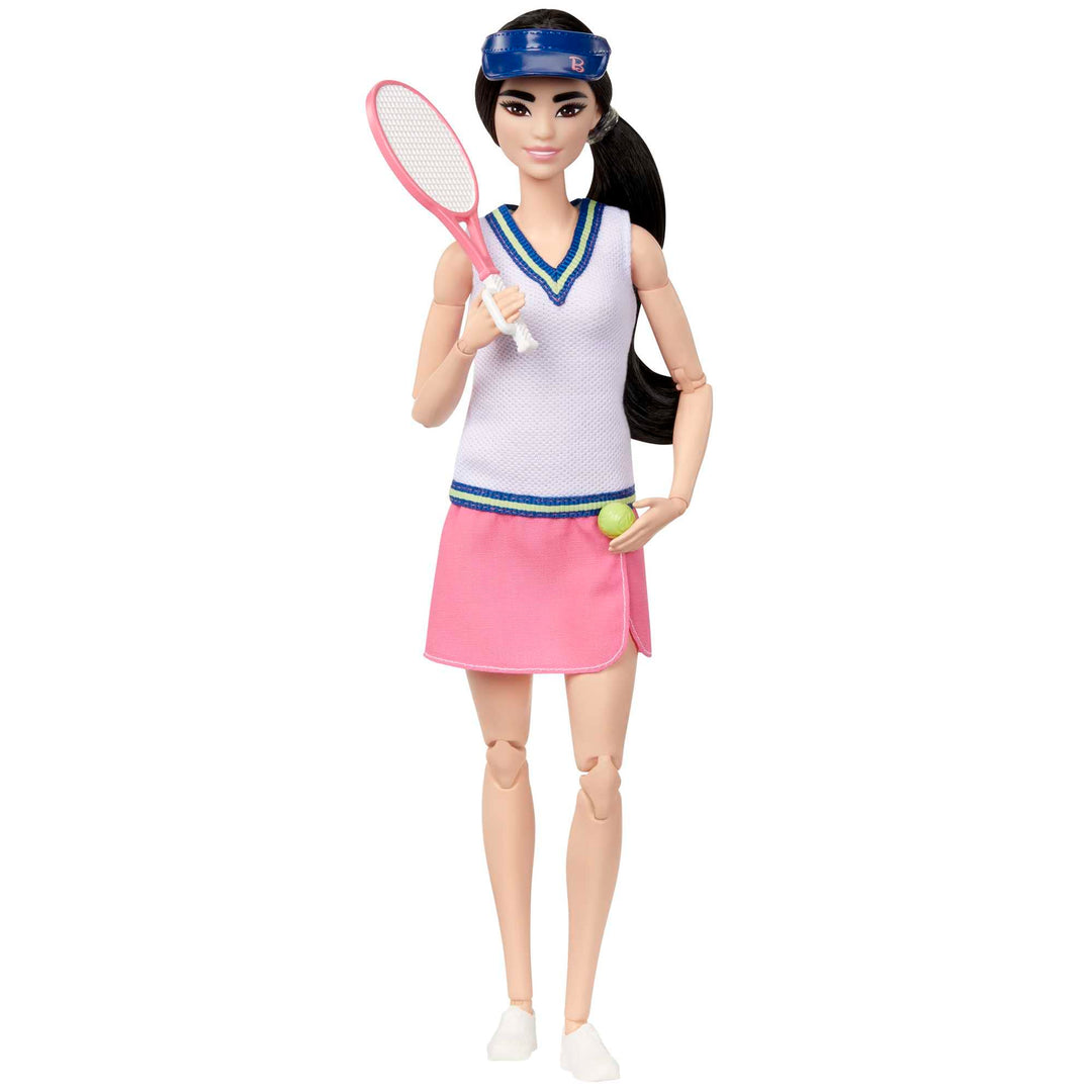 Barbie Doll and Accessories, Career Tennis Player Doll with Racket and Ball, HKT73