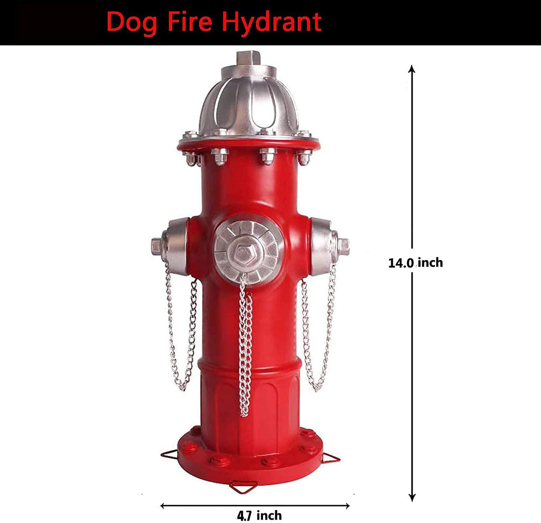 Choies Dog Fire Hydrant Statue with 4 Stake,Puppy Pee Post Training Statue