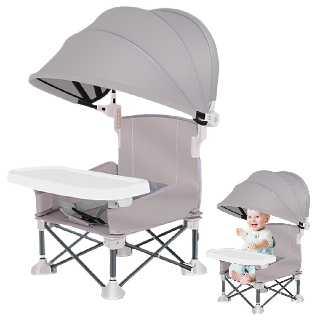 Portable ＆ Foldable High Chair with Safety Belt