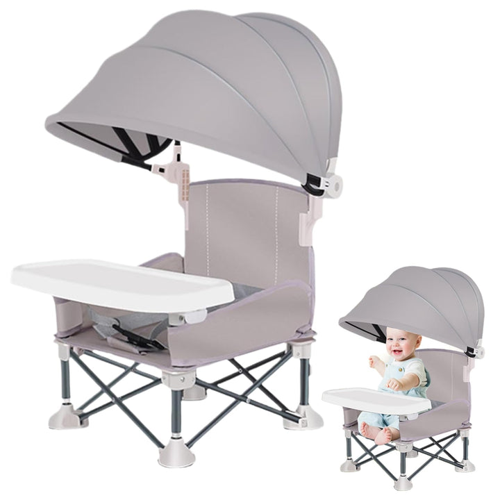 Portable ＆ Foldable High Chair with Safety Belt