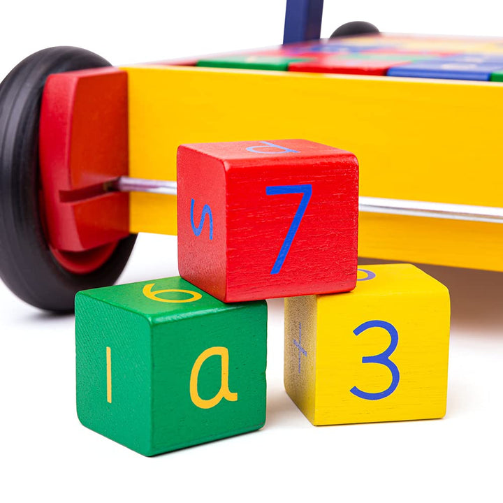 Wooden Baby walker with ABC Wooden Blocks