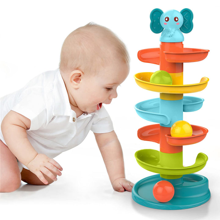 Ball Drop Ramp Toy for Babies 9-18 Months