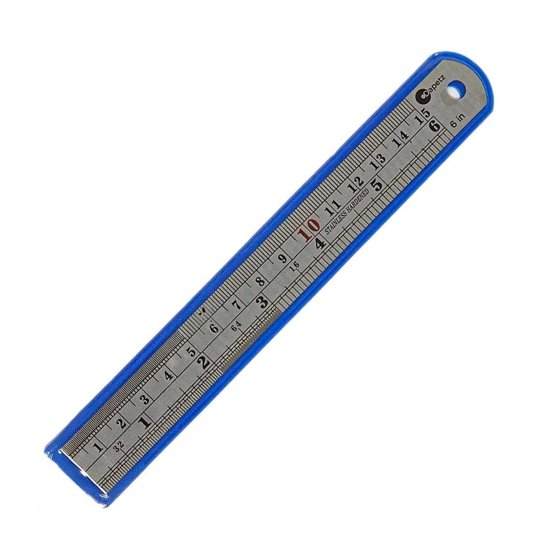 15cm Stainless Steel Ruler - Dual Scale