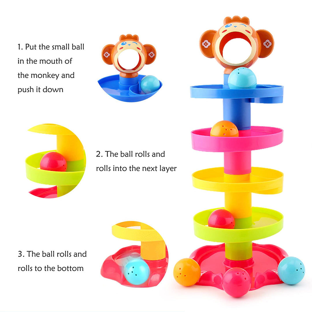 Baby 9-18 Months, Ball Drop and Roll Ramp Toy